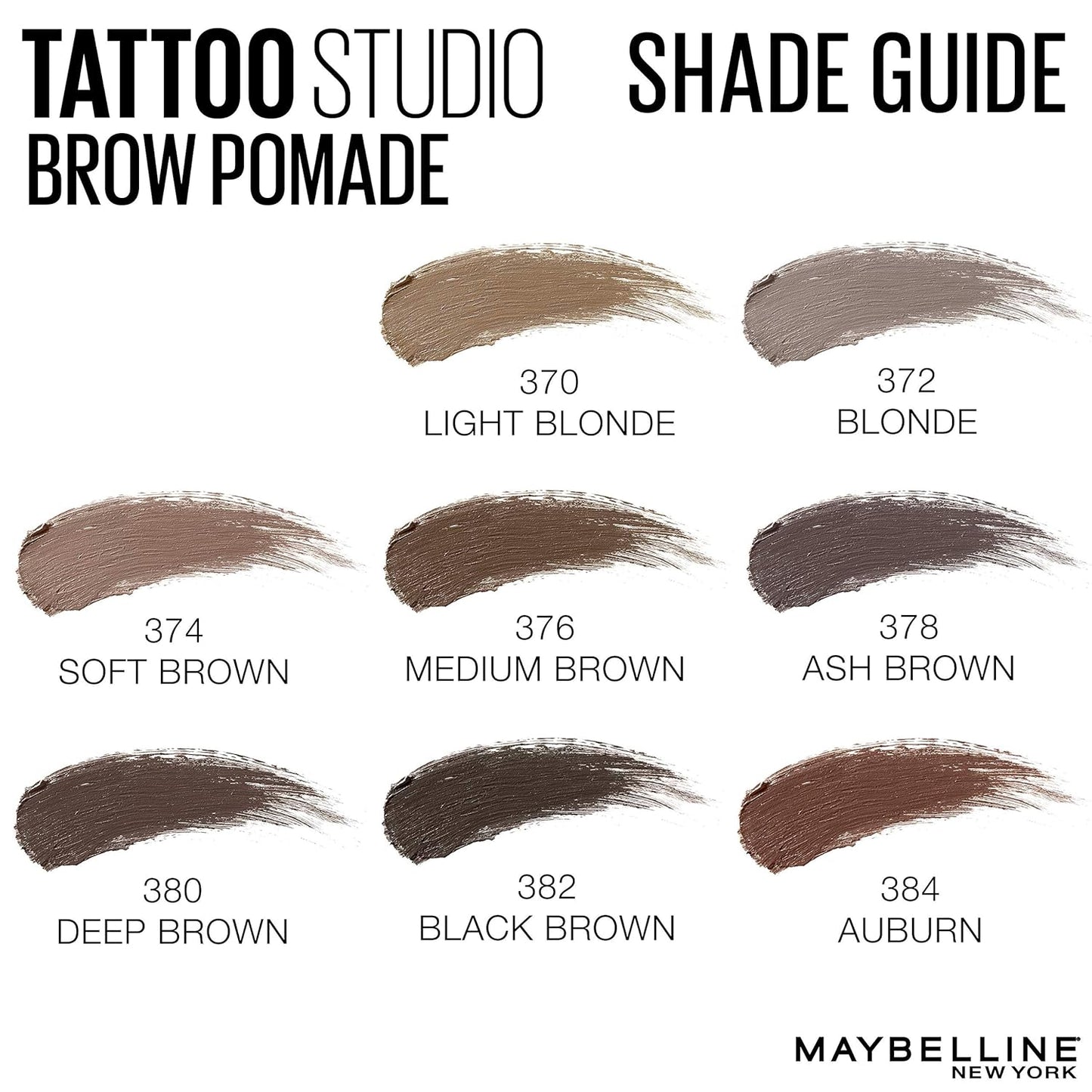 Tattoostudio Brow Pomade Long Lasting, Buildable, Eyebrow Makeup, Soft Brown, 1 Count